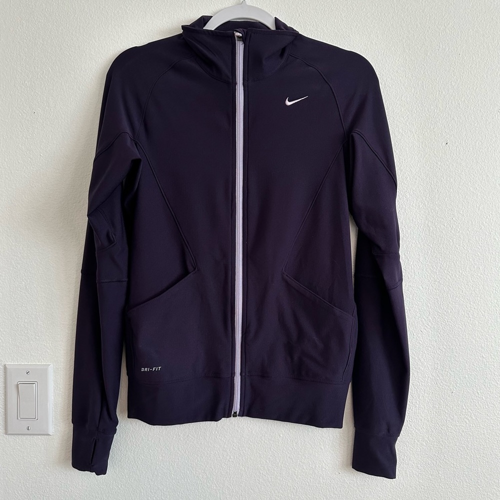 Nike Purple Dri Fit Zipper Jacket